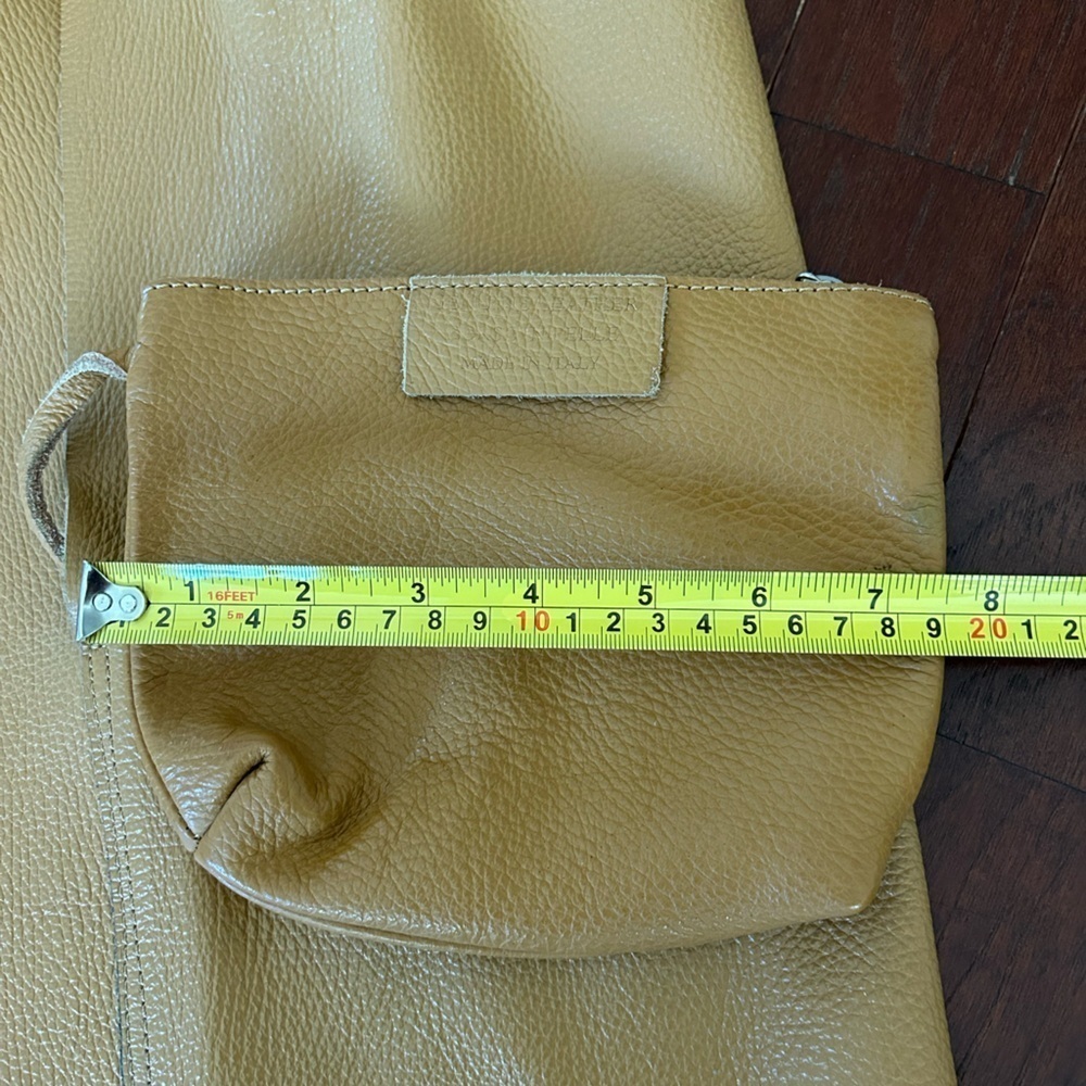 Brown Handmade Soft Leather Tote Bag with a baby bag - Picture 5 of 16